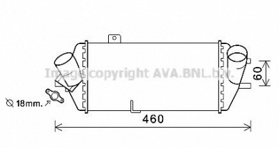 AVA QUALITY COOLING hy4389 -  Интеркулер